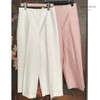 法式风气质中高连腰九分筒裤、休闲宽松丝毛感显瘦阔腿裤 2204020 商品缩略图3