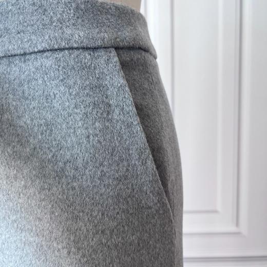 定制—温暖冬日—高级灰绵羊毛九分直筒裤- 显瘦阔腿裤   2104038 商品图4