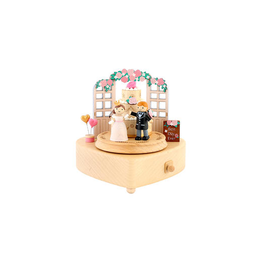 wooderfullife  音乐盒 花朵婚礼蛋糕 商品图0