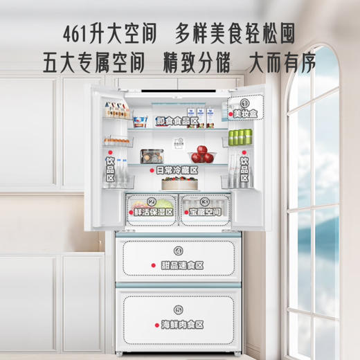 海尔（Haier） 冰箱 BCD-461WGHFD45W9U1 商品图4