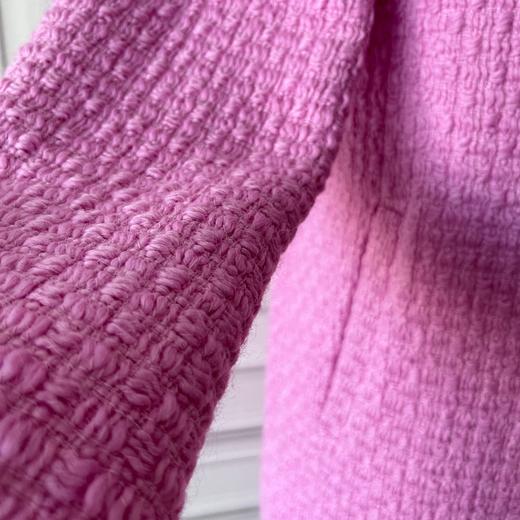 定制-樱花花语-轻奢时尚百搭简约风羊毛休闲款大衣外套  2206002 商品图4