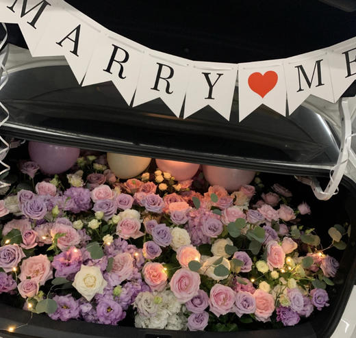 紫色系后备箱--求婚/惊喜/生日 商品图0