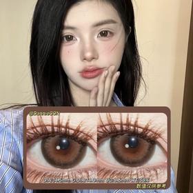 LilyAnna半年抛·牛乳阿华田·14.5mm(着色参考14.0mm) 0-800度(无525/575) 韩产进口·(建议佩戴3-4个月左右更换)