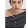 Oflye潮流饰品 满天星珍珠项链女小众设计感气质颈链时尚长款毛衣链秋冬 商品缩略图0