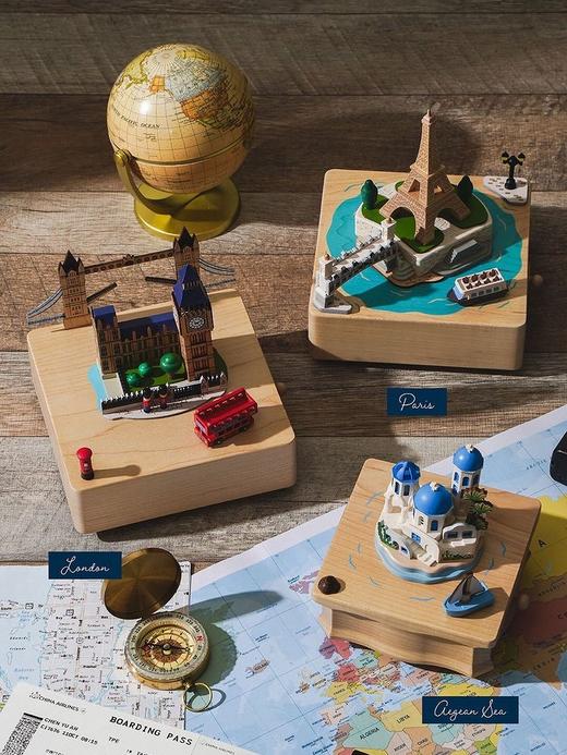 wooderfullife  音乐盒 法国塞纳河 商品图1