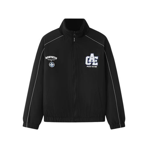 YKYB羊羔毛外套潮流冬季宽松落肩棉衣黑色休闲大码加厚两面穿夹克 商品图3