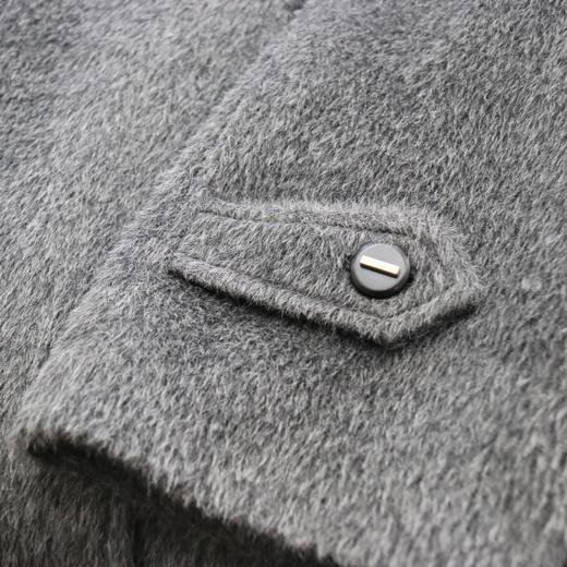 中性风羊驼毛经典款长大衣 - 时尚休闲秋冬中长款外套  2106001 商品图3