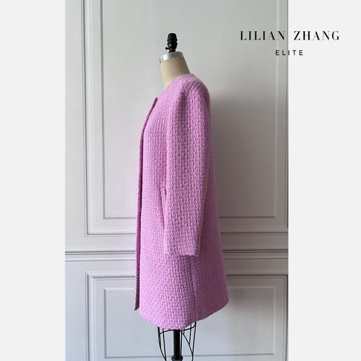 定制-樱花花语-轻奢时尚百搭简约风羊毛休闲款大衣外套  2206002 商品图3