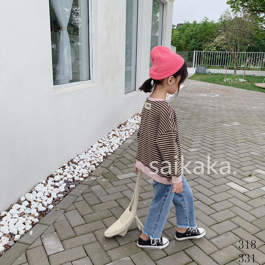 KZ331开洞毛脚牛仔裤   100-140 商品图3