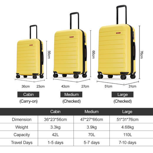 银座经典可扩展拉链箱9709E可伸缩系列 商品图3