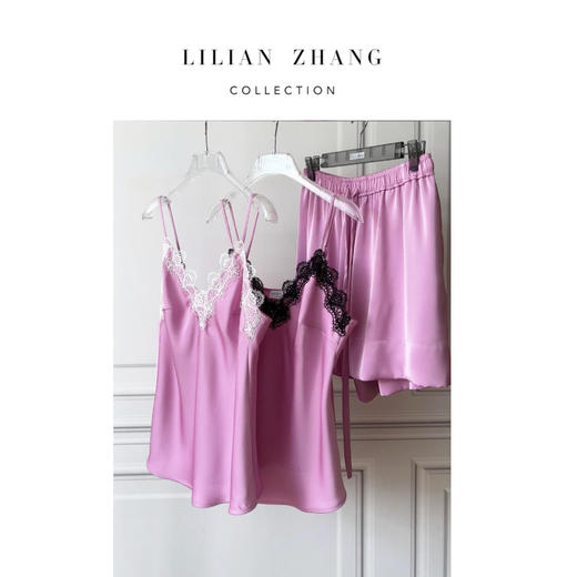 定制—迷情邂逅—法式浪漫—Lady挚爱系带缎面运动高腰短裤2304031 商品图2