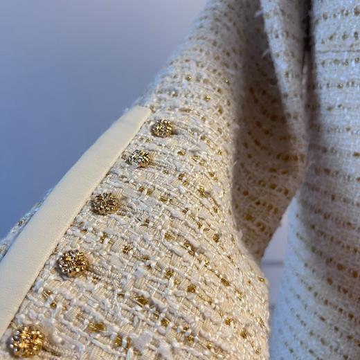 法式名媛拼皮花呢气质小香风外套、时尚春秋长袖简约风  2205037 商品图2