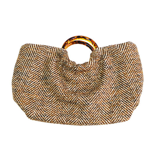 HUJI祤集Noble手提包插画经典人字纹 商品图2