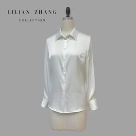 维多利亚—吸烟装(Le Smoking)-中性风优雅气质 白色 衬衫2302012