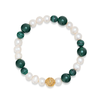 北京仓｜Nialaya-Wristband with Pearls and Malachite-淡水珍珠 砂金石 孔雀石 手链［美国设计师］ 商品缩略图0