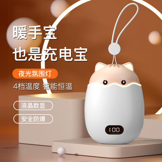暖手宝充电宝二合一2023新款自发热手握式双面发热男女生礼物学生暖手充电二合一 15000毫安大容量 商品图1