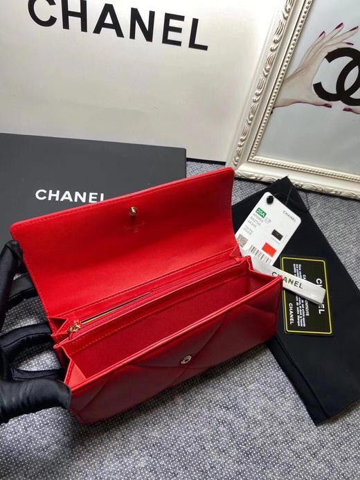 秋冬特惠💰600 原单香奈儿 Chanel 19K非常重磅的标志性系列 手拿包P0955 超大菱格纹 商品图6