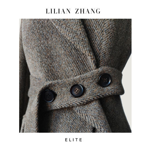 C系列—都市力量、热力感穿搭、至简新潮、斜纹羊驼毛长款大衣2306009 商品图1