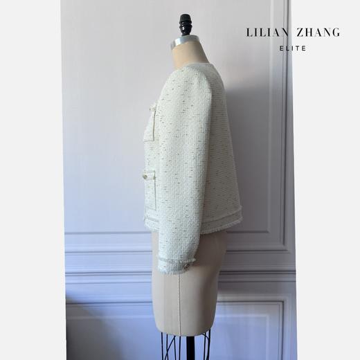 定制--Vintage-Lady挚爱、米色金扣流苏时尚气质小香外套 2205030 商品图1