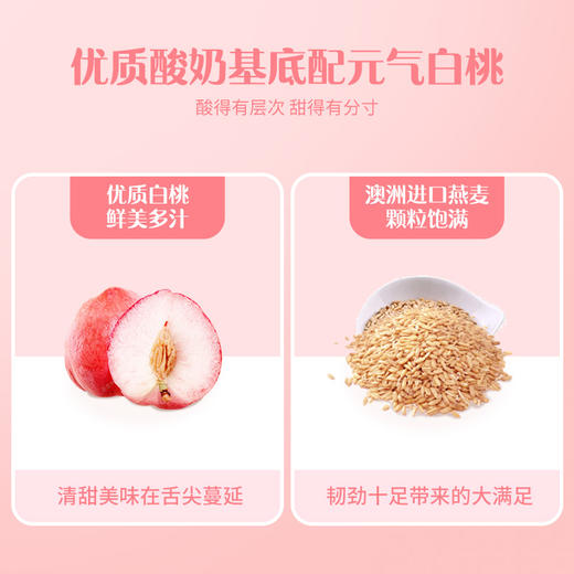 认养一头牛法式风味酸奶白桃燕麦味230g*10瓶*2提 商品图1