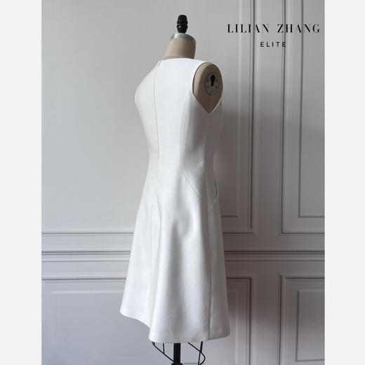 象牙塔里的浪漫--法式极简A廓形高腰无袖修身气质连衣裙  2201087 商品图1