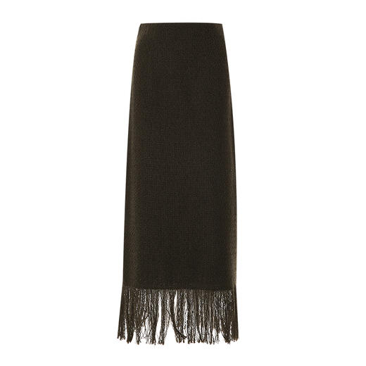 VIMAGE纬漫纪冬季新品流苏包臀H型直筒半身裙V2006632 商品图5