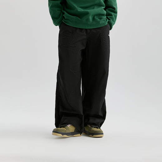 YKYB休闲裤潮牌秋季宽松直筒阔腿长裤纯色简约百搭显瘦工装伞兵裤 商品图1