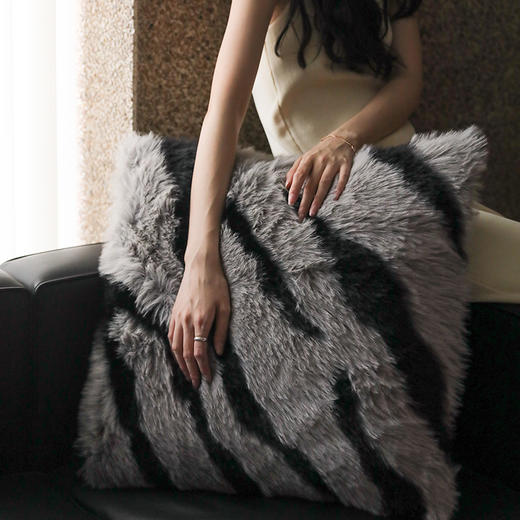自然醒轻奢阿尔坦仿狐狸毛皮草毛毯兔毛冬季加厚沙发盖毯保暖午睡小毯子MT 商品图8