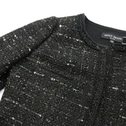 定制-细腻质感-Vintage-简约时尚-粗花呢气质小香外套    2105029 商品图2