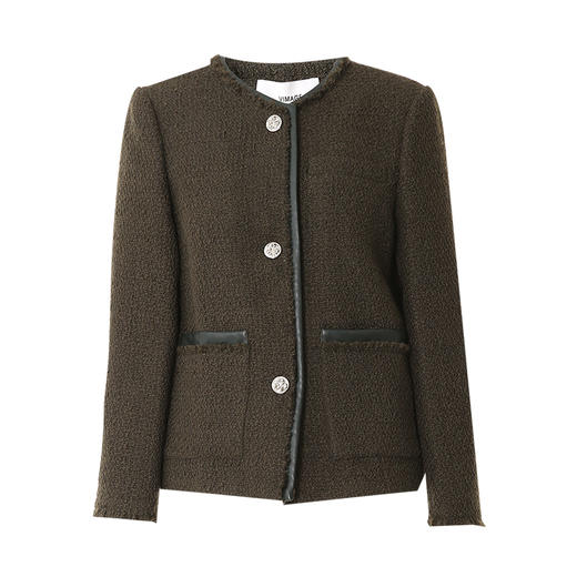 VIMAGE纬漫纪冬季新款气质修身显瘦时尚小香风外套V2003623 商品图5