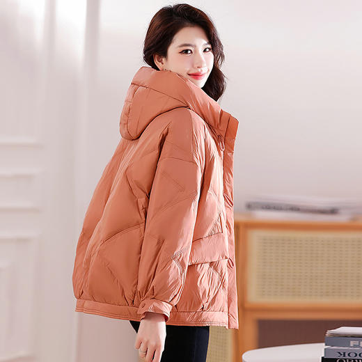 冬季新款，女短款白鸭绒小个子羽绒服HR-YIZX8211A 商品图2