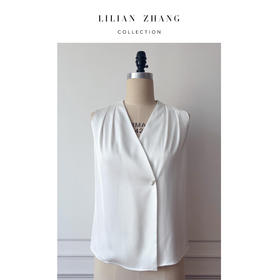 定制—新风尚—Lady挚爱—衣橱必备百搭珍珠扣简约风衬衫背心2302999