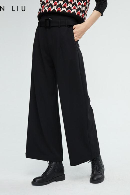 VIVIAN LIU薇薇安刘R2345001秋女装新款高腰腰部腰带阔腿长裤 商品图5