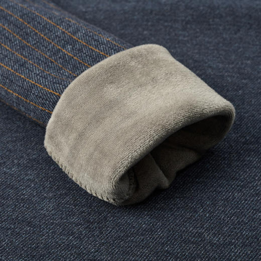 27DKYP2292R【加绒加厚】罗蒙秋冬男装假两件衬衫胸标点缀针织衫男加绒毛衣男加绒衬衫男长袖 商品图9