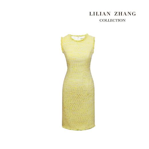 法式小香风无袖连衣裙-复古风优雅清新显瘦粗花呢马甲裙  2101060 商品图1