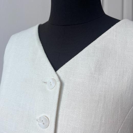 收藏级-法式帝政风“Empirestyle”无袖马甲背心显瘦小众v领2205038 商品图2