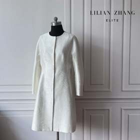 定制-Lady挚爱白瓷New Look经典气质时尚S廓型风衣外套 2206012