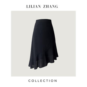 定制——布尔乔亚——ALL Wool——不规则荷叶边裙摆A字型半裙 2303999