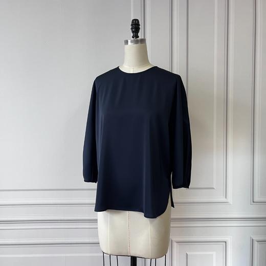 衣橱挚爱— 极简连袖衬衫、纯色宽松圆领 2302005 商品图1