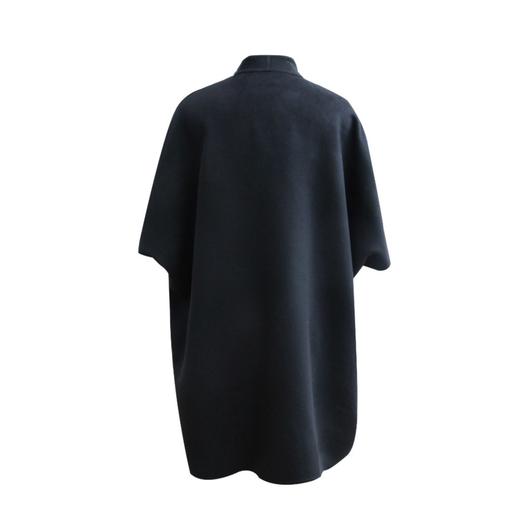 双面绒系带斗篷大衣 - 宽松休闲街头羊毛羊绒中长款外套 1906002 商品图1