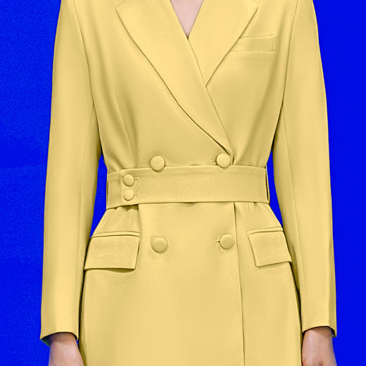 IWY/新款黄色播音主持人正装女高端录课演讲比赛服装气质西装Q13314 商品图3