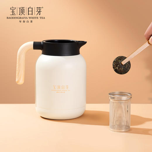 宝顶白芽白茶智能闷泡壶316不锈钢1.5L大容量独立茶仓 商品图1