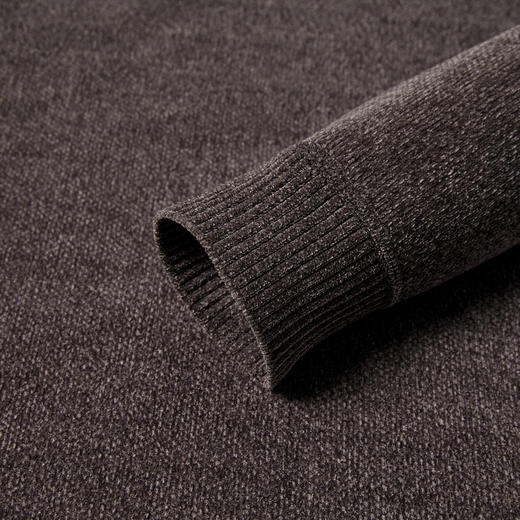 【加绒加厚】罗蒙秋冬男装毛衣双面绒雪尼尔毛衣男加绒毛衣男士针织衫毛衫男毛t恤 商品图7