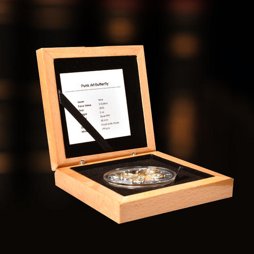 2023年纽埃机械蝴蝶2盎司银币 商品图10