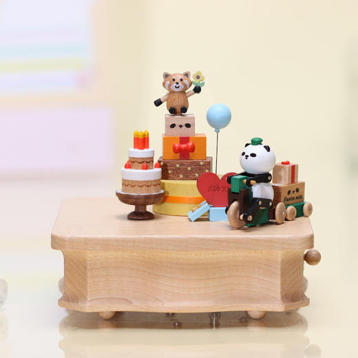 wooderfullife 音乐盒 邮差熊猫生日 商品图1