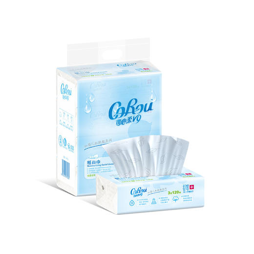 可心柔V9136润+宝贝系列120抽*4纸巾 商品图6