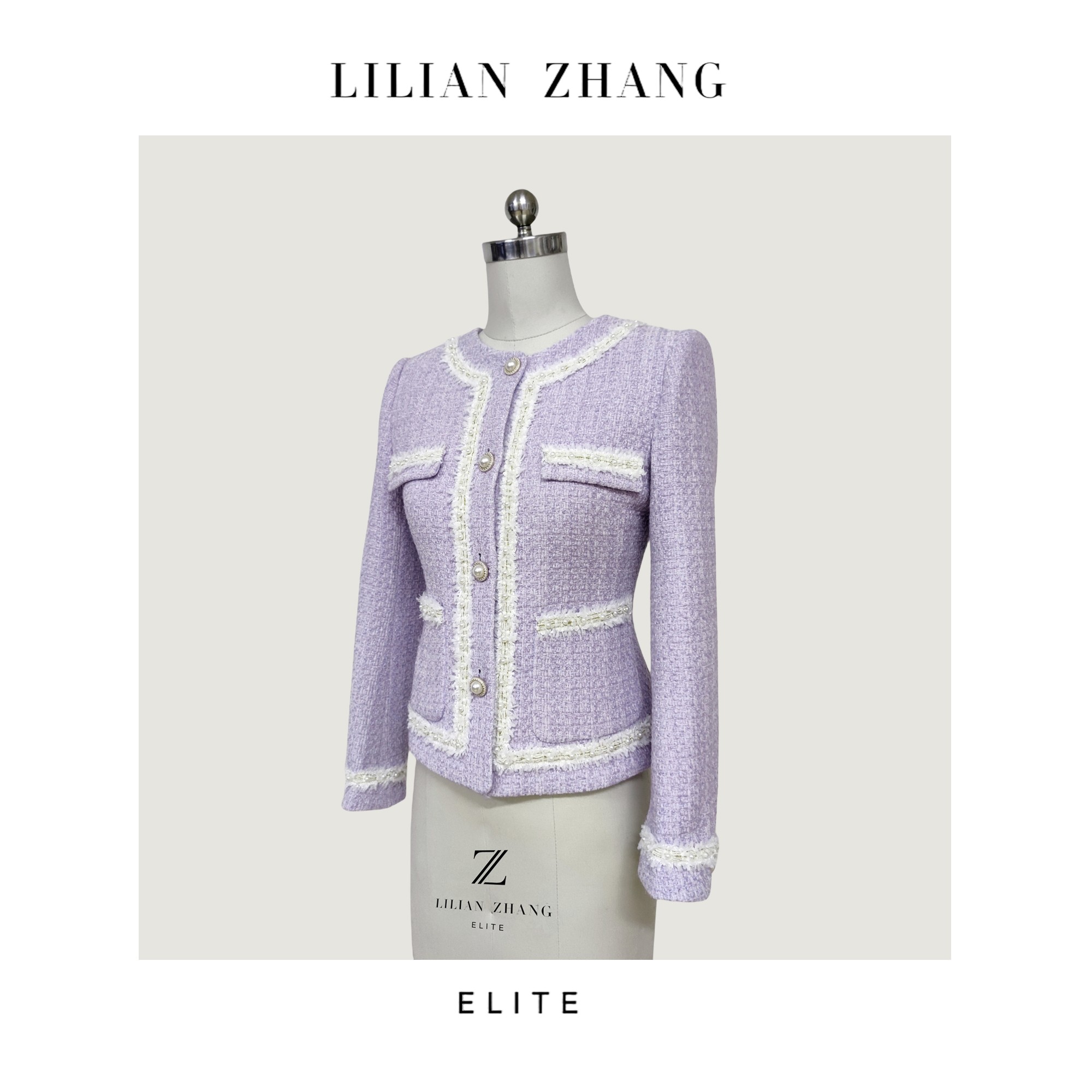 2305029-E-定制——收藏级——“风格永存”——温婉娴雅——薰衣紫外套