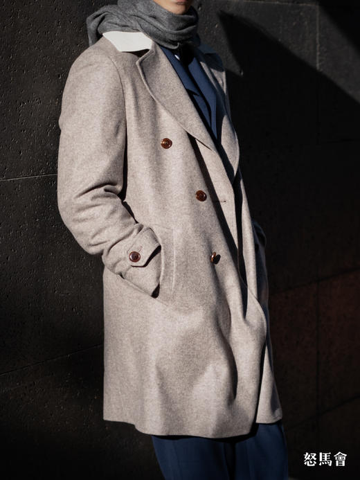 阿拉善白绒纯山羊绒水波纹围巾「纯色12款」 商品图3