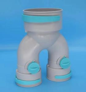 PE管U型三通带风阀  Dn160-75-75 ABS 商品代码82663
