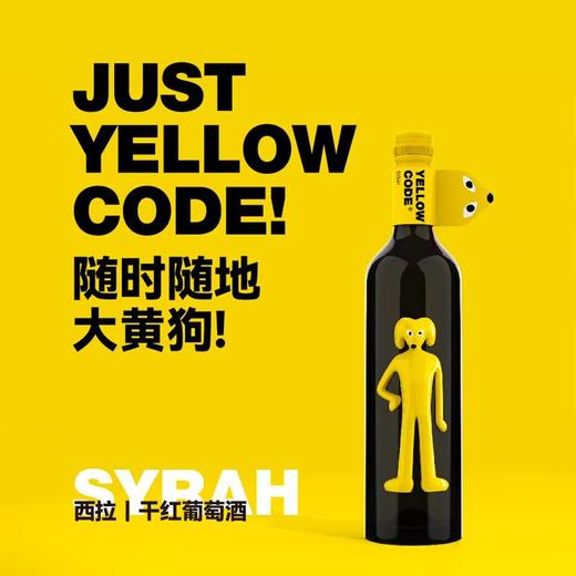 智利大黄狗西拉干红葡萄酒750ml/瓶 商品图1